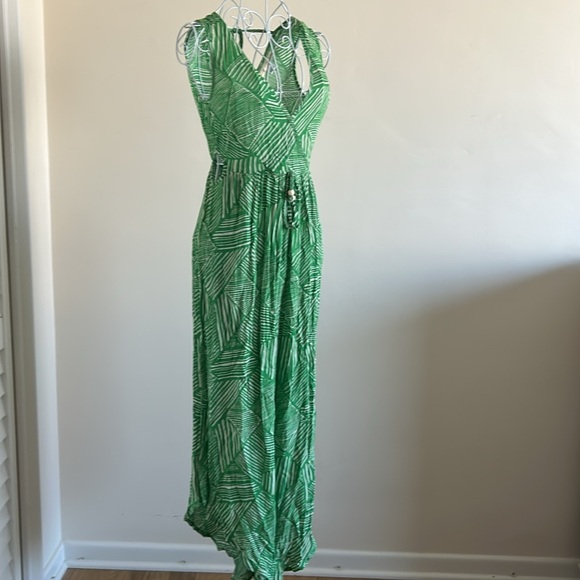 Jungle Leaf Print Jumper – Size XS • Tropical Romper / Playsuit - Picture 1 of 11